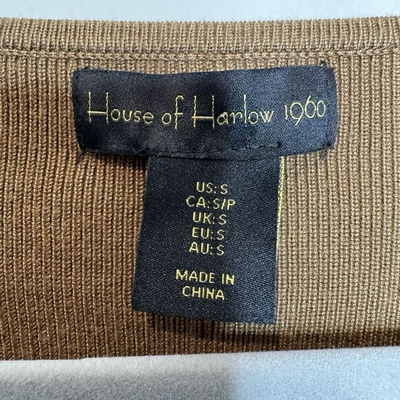 House of Harlow NWT 1960 Luxe Essentials Square Neck Corset Sweater Size S - Picture 3 of 6